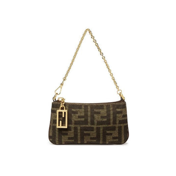 FENDI Mini Baguette Ketten Tasche Braun 8M0535 A98P F1GL7 153588585 [P]