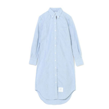 THOM BROWNE Oxford Grogain Placket Kleid (FDS001E F0313 480) 150285417 [P]