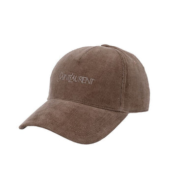 Saint Laurent Corduroy Logo Cap 157954800 [P]