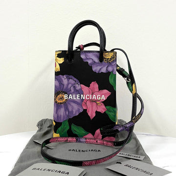 BALENCIAGA Blumenmuster Handyhalter Crossbody-Tasche (593826) 159515031 [P]