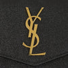 SAINT LAURENT Uptown Geldbörse mit goldener Beschichtung Schwarz (582124) 159515075 [P]