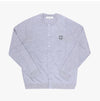 MAISON KITSUNE Cardigan mit grauem Kopf-Fuchs-Patch für Herren 157225163 [P]