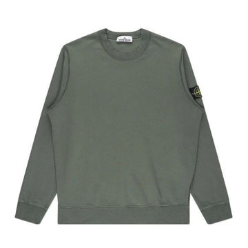 STONE ISLAND Cotton Fleece Crewneck Sweatshirt Regular Fit 120933368 [P]