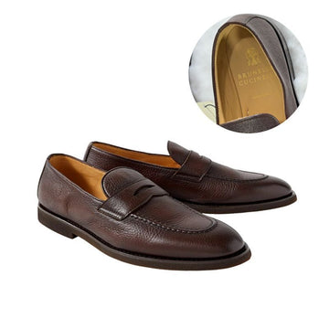 Brunello Cucinelli Men's Loafers Brown MZUCMLB872 C8419 Genuine 100% 151126749 [P]