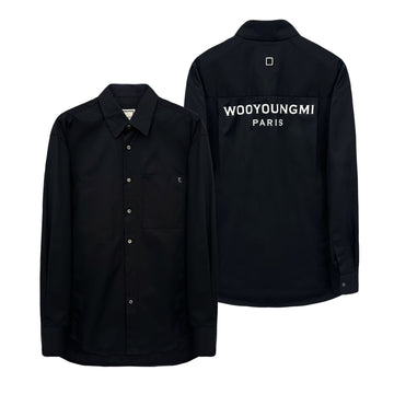 WOOYOUNGMI 26FW Rücklogo Hemd schwarz W263SH07813 159525500 [P]