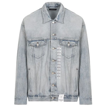 Balenciaga STICKER Denim Jacket stamp: 767947 TDW14 4016 121418877 [P]