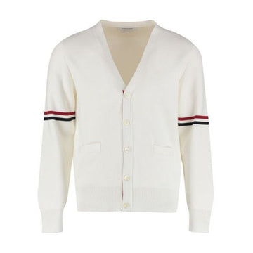 THOM BROWNE 26SS Baumwolle Milano Stitch Armband V-Ausschnitt Kardigan 115186808 [P]