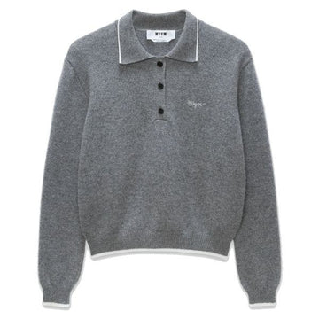 MSGM カシミアブレンドポロセーター stamp: 3741MDM219 247790 98 131515259 [P]