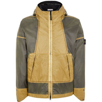 STONE ISLAND Handgesprühte Mussola Gommata-TC Kapuzenjacke 149483967 [P]