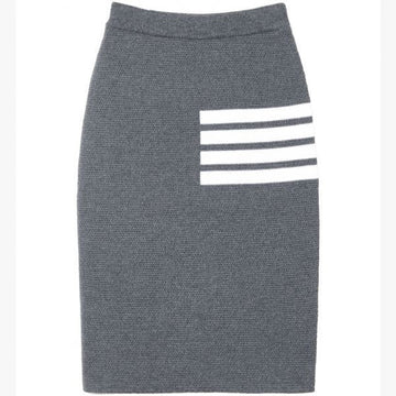 THOM BROWNE 4バーリンクスステッチメリノウールペンシルスカート (FKK061A 00014 025) 121341946 [P]
