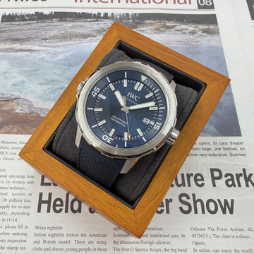 IWC New Aquatimer 42 Blue Dial Rubber Self-Winding Movement 159533453 [P]