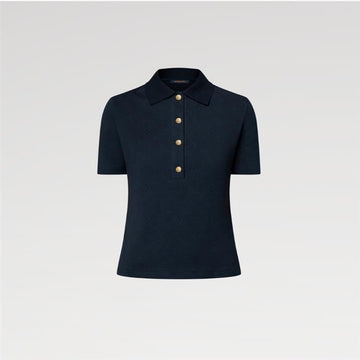 Louis Vuitton Monogram Piqué Polo Top 1AHUSF / Women's Collar Short Sleeve T-Shirt 159533726 [P]