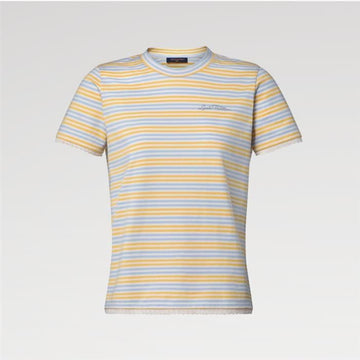LOUIS VUITTON Gestreiftes Jersey-T-Shirt 1AKEEQ / Damen Rundhals Kurzarmshirt 159533733 [P]