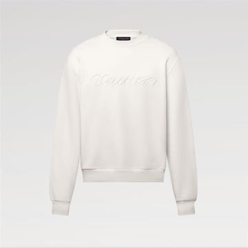 LOUIS VUITTON Bestickter Signature Rundhals-Pullover 1AHW04 / Herren Sweatshirt Langarmshirt 159533752 [P]