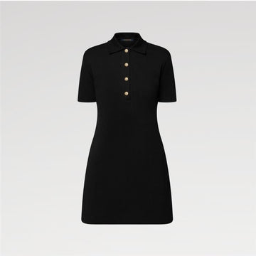 LOUIS VUITTON Monogram-Pique-Polo-Kleid 1AHURE 159533762 [P]