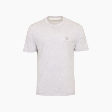Brunello Cucinelli Round Neck Logo Embroidered T-Shirt 158539932 [P]