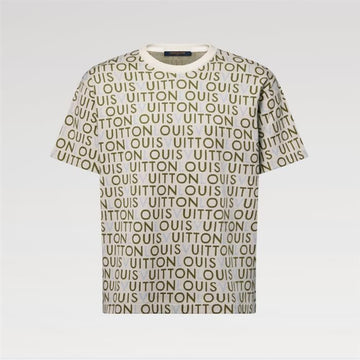 LOUIS VUITTON ジャカード シグネチャー ショートスリーブ クルーネック Tシャツ 159536214 [P]