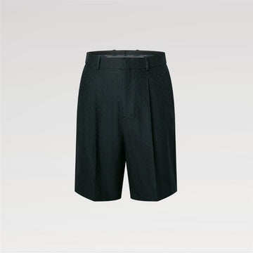 Louis Vuitton Mini Monogram Silk Cotton Blend Tailored Shorts 1AHCP5 159536759 [P]