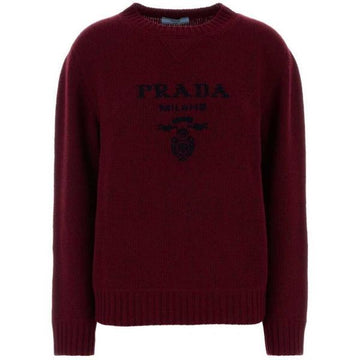 Prada Cashmere & Wool Logo Crewneck Sweater 159537056 [P]