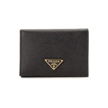 PRADA サフィアーノ ゴールドロゴ コイン財布 ブラック 159537220 [P]