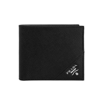 PRADA サフィアーノ メタルロゴ 二つ折り財布 ブラック 2MO513 QME F0002 159537225 [P]