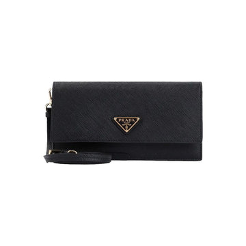 Prada Saffiano Triangle Logo Mini Crossbody Bag Black 1NF059 2DB3 F0002 159537230 [P]
