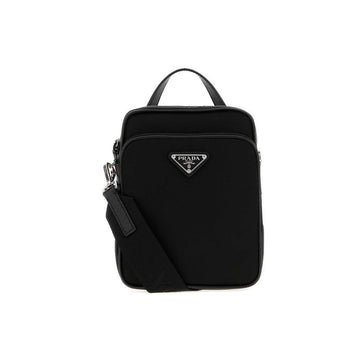 PRADA 26FW Dreieckslogo Nylon Umhängetasche Schwarz 2VH211 2DMH F0002 159537244 [P]
