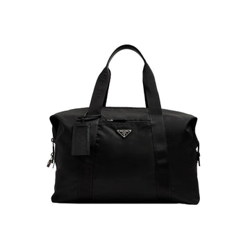 PRADA Triangular Logo Nylon Duffel Bag Schwarz 2VC796 2DMH F0002 159537246 [P]