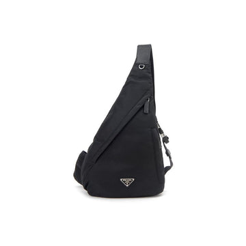 Prada Triangle Logo Slingback and Backpack Black 2VZ092 2DMG F0002 159537252 [P]