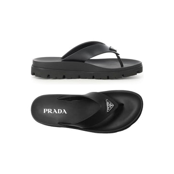 Prada Triangle Logo Flip-Flops Black 2Y3130 3LKK F0002 159537257 [P]