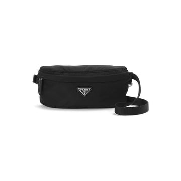 Prada 26FW Triangle Logo Nylon Plaque Belt Bag Black 2VL043 2DMG F0002 159537264 [P]