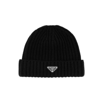 PRADA 26FW Dreieck-Logo Mütze Schwarz 2HC390 2DZL F0002 159537270 [P]