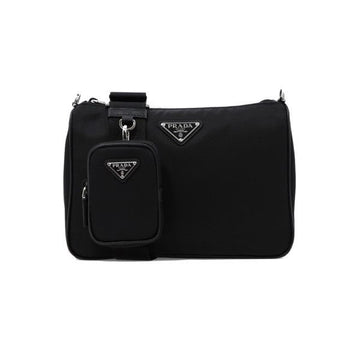 Prada Triangle Logo Tessuto Multi Crossbody Bag Black 2VH113 2DMH F0002 159537277 [P]