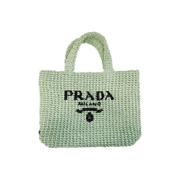 PRADA ロゴ スモール クロシェ トートバッグ アクア 1BG422 2A2T F0934 159537296 [P]