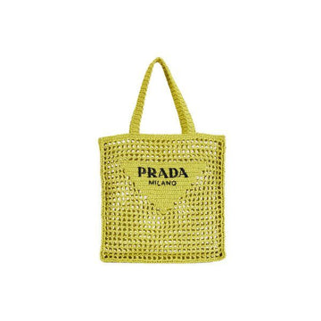 PRADA ロゴ刺繍クロシェトートバッグ 159537301 [P]