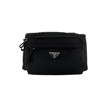 PRADA 26SS Dreieck Logo Nylon Gürteltasche Schwarz 2VL005 2CMO F0002 159537303 [P]