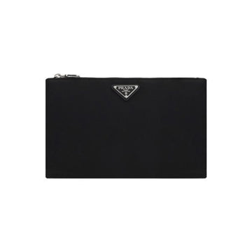 PRADA 26SS Dreieck-Logo Nylonriemen Clutch Tasche Schwarz 2NH006 2DMH F0002 159537304 [P]