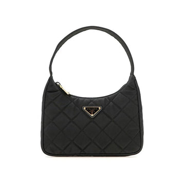 Prada Triangle Logo Nylon Quilted Hobo Bag Black 1NE051 2DYC F0002 159537310 [P]