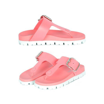 Prada Buckle Flip Flop Slide Sandals Pink 1Y876M 3LKV F0638 159537320 [P]