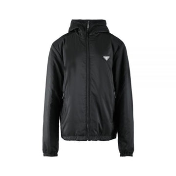 PRADA Dreieck Logo Hoodie Daunenjacke Schwarz SGB224 106O F002L 159537334 [P]