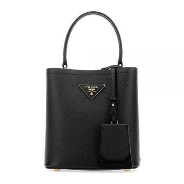 PRADA サフィアーノ ダブル スモール バケットバッグ ブラック 1BA217 2ERX F0002 159537340 [P]