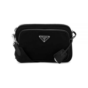 PRADA 26SS Dreieckslogo Nylon Mini Schultertasche Schwarz 1BH226 R064 F0002 159537350 [P]