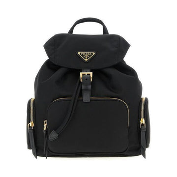 PRADA 26SS Dreieckslogo Nylon Mini Rucksack Schwarz 1BZ081 RV44 F0632 159537358 [P]