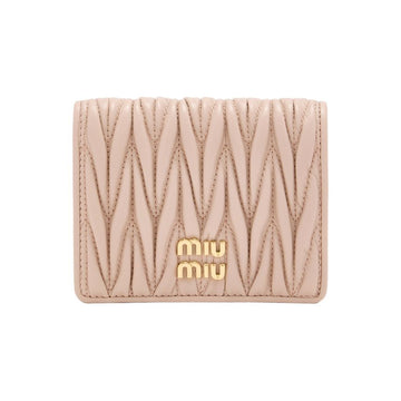 Miu Miu Matelassé Coin Wallet with Gold Logo Powder 5MV204 AFPP F0236 159537518 [P]