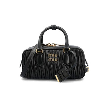 MIU MIU マトラッセ クロス&トートバッグ ブラック 5BB142 AN88 F0002 159537520 [P]