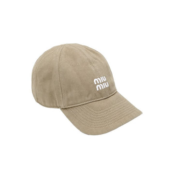 MIU MIU Washed Denim Baseball Cap Beige 5HC369 2CR1 F0D2X 159537531 [P]