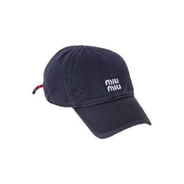 Miu Miu Washed Denim Baseball Cap Navy 5HC369 2CR1 F059F 159537530 [P]