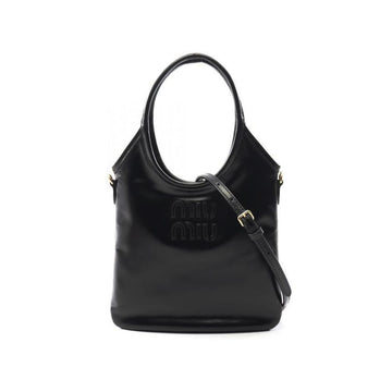 MIU MIU Ivy Ledertasche mit Stickerei in Schwarz 5BA281 2IEO F0002 159537562 [P]