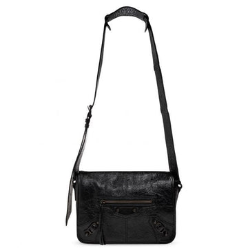 BALENCIAGA 26FW シティ フラップ メッセンジャーバッグ スモール ブラス装飾 (873173 2ABEK 1000) 159537677 [P]