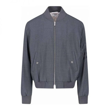 Thom Browne Plain Weave 4-Bar Knit Bomber Jacket 159537741 [P]